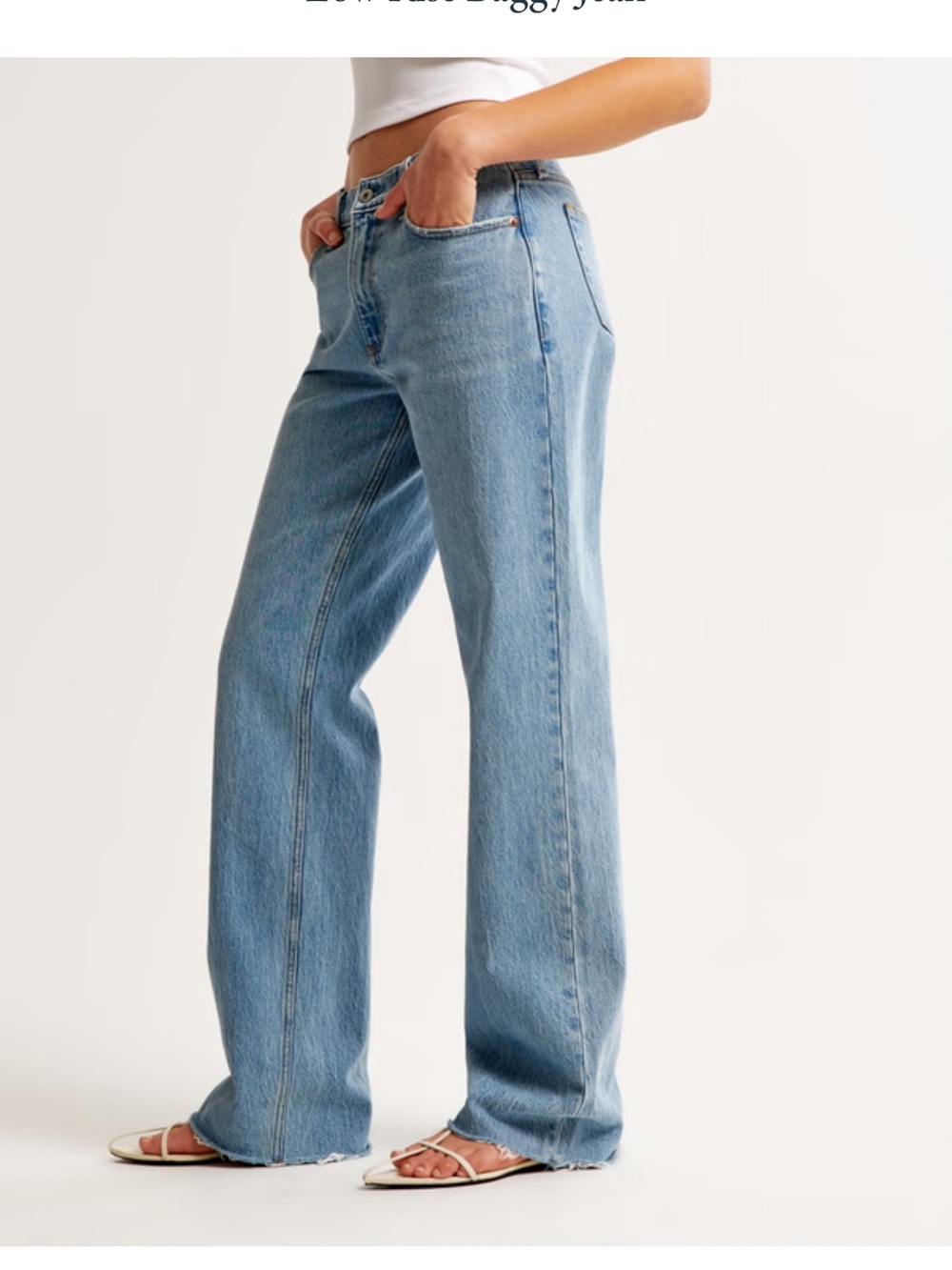 Abercrombie & Fitch low rise ultra loose jeans